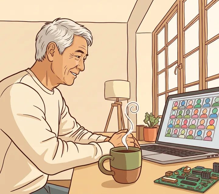 First Tuesday office hours illustration