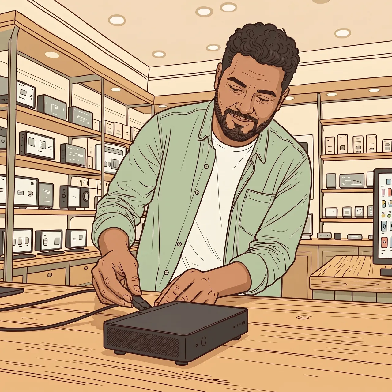 Step 1: Connect a BrandCast device or browser to your display screen